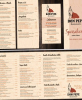 Don Pepe Restaurant menu