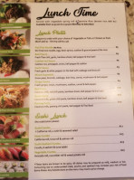 Thai Thyme Sushi menu