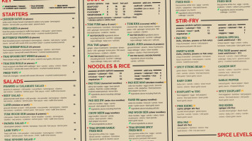 Thai Spoons menu