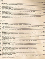 Thai Ocha menu