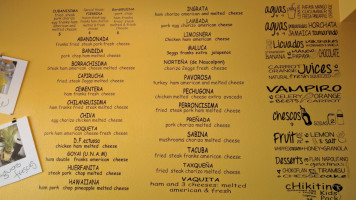 Tortisimas menu