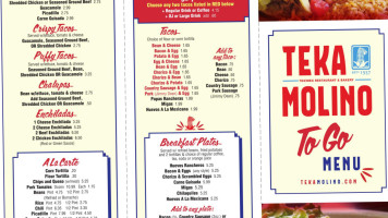 Teka Molino menu