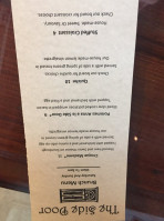 The Side Door menu