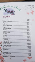 Mirador De Aurelio menu