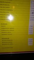 Pizzeria Noveccento menu