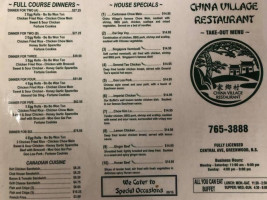 China Village menu