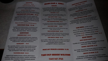 Honey Bear By The Sea Rv Resort And Campground menu