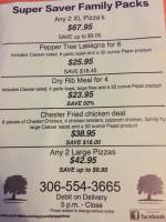 Pepper Tree Family menu