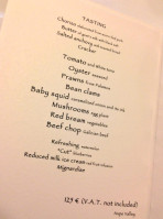 Etxebarri menu