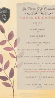 La Posá De Canito menu