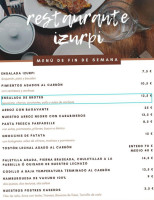 Izurpi menu