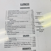 Yianni's Deli menu