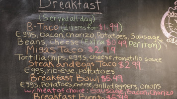 Yummi Tacos menu