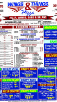 Wings Things & Pizza menu