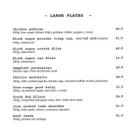 Social Kitchen menu