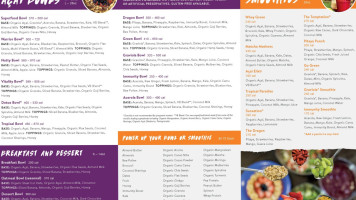 Vitality Bowls Manteca menu