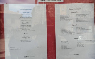 Fonda Peremiquel menu