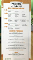 Poke Bros menu