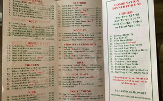 E & W Restaurant menu