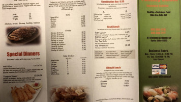 Wasabi Sushi House menu