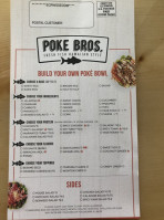 Poke Bros. menu