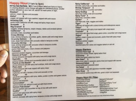 Sushi Konami menu