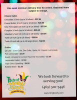 The Taste Of Mardi Gras Foods menu