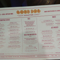 Good Dog menu