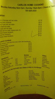 Carlos Soul Food menu