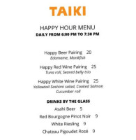 Taiki menu