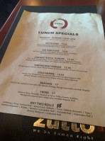 Zutto Japanese American Pub menu