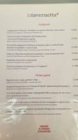 La Cantinetta Enoteca Osteria menu