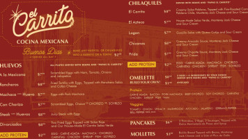 El Carrito menu