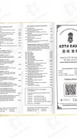 Kota Radja menu