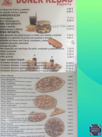 Kebab Pizzería Les Valls menu