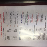 Famous Buffalo Wings menu