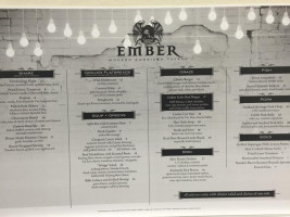 Ember Modern American Tavern menu