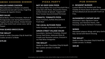 Green Street Local menu