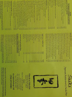 Shiki Japanese Restaurant Sushi Bar menu