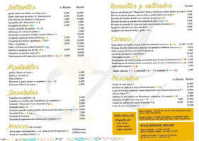 El Almacenito menu