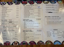 Hanam Bbq House menu