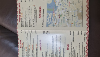 Thai House Takeaway menu