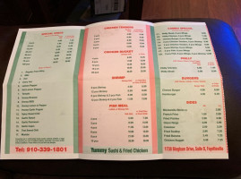 Yummy menu