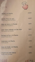 Casa Sebastian menu