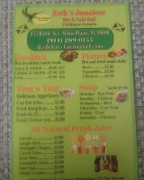 Ruth's Jamaican Hot And Cold Deli menu