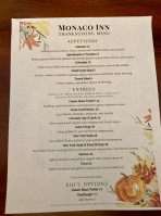 Monaco Inn menu