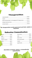 Feestruimte Het Nolderwoud menu