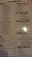 King Wok Vietnamese menu