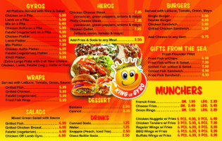 King Of Gyro menu