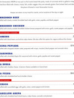 La Arepa menu